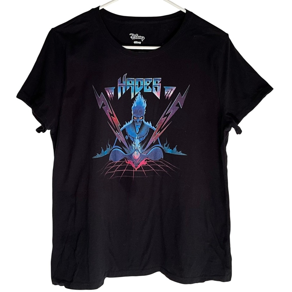 Disney Hades Graphic T-Shirt mens S Black Hercules Villain‎ Tee